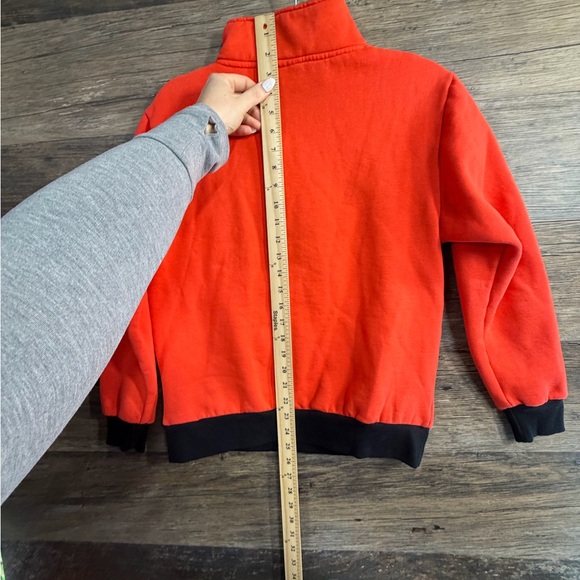 Cakeworthy Willy Wonka Bar Women's Bold Red and Black Sweatshirt Quarter Zip - Picture 10 of 10